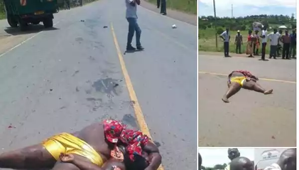 Woman Knocked Down And Crushed To Death While Crossing An Expressway. Graphic Photos